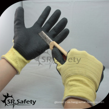 SRSAFETY U3 guantes de fibra de aramida recubiertos con revestimiento resistentes al corte